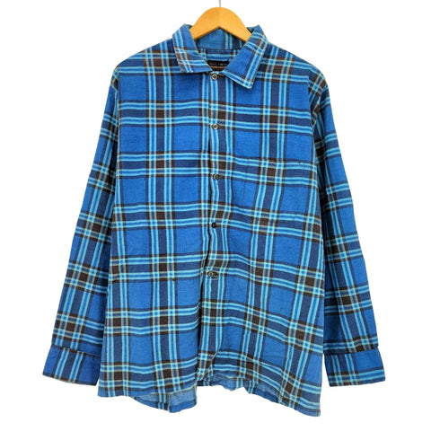 シアーズ Sears 70s チェック シングルポケット L/S レギュラーカラーシャツ メンズ import:XL