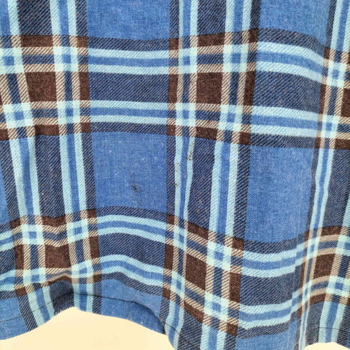 シアーズ Sears 70s チェック シングルポケット L/S レギュラーカラーシャツ メンズ import:XL
