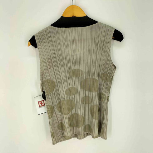 プリーツプリーズイッセイミヤケ PLEATS PLEASE ISSEY MIYAKE ドット柄 プリーツ タンクトップ レディース JPN:3