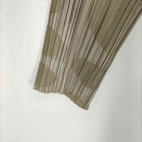 プリーツプリーズイッセイミヤケ PLEATS PLEASE ISSEY MIYAKE ドット柄 プリーツ シャツ レディース JPN:4