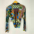プリーツプリーズイッセイミヤケ PLEATS PLEASE ISSEY MIYAKE マルチカラー 総柄 プリーツ シャツ レディース JPN:4
