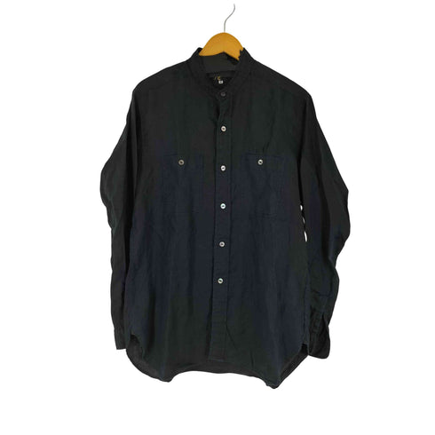 ニードルズ Needles Band Collar Work Shirt -Linen Canvas メンズ JPN:M