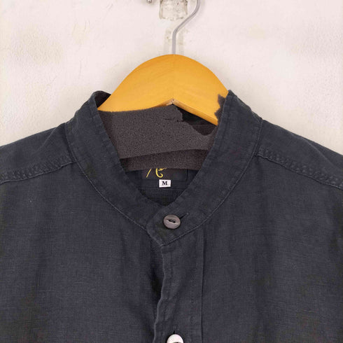 ニードルズ Needles Band Collar Work Shirt -Linen Canvas メンズ JPN:M
