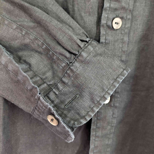 ニードルズ Needles Band Collar Work Shirt -Linen Canvas メンズ JPN:M