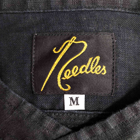 ニードルズ Needles Band Collar Work Shirt -Linen Canvas メンズ JPN:M