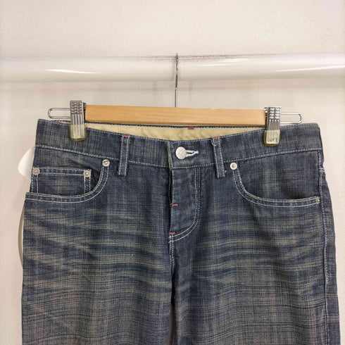 ジルサンダー JIL SANDER インディゴ ボタンフライデニムパンツ レディース W27 L34