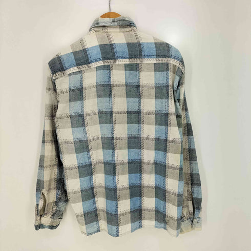 Winter king 50s~60s 三角タグ チェック シングルポケット L/S オープンカラーシャツ メンズ