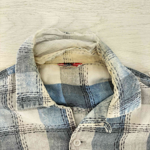 Winter king 50s~60s 三角タグ チェック シングルポケット L/S オープンカラーシャツ メンズ