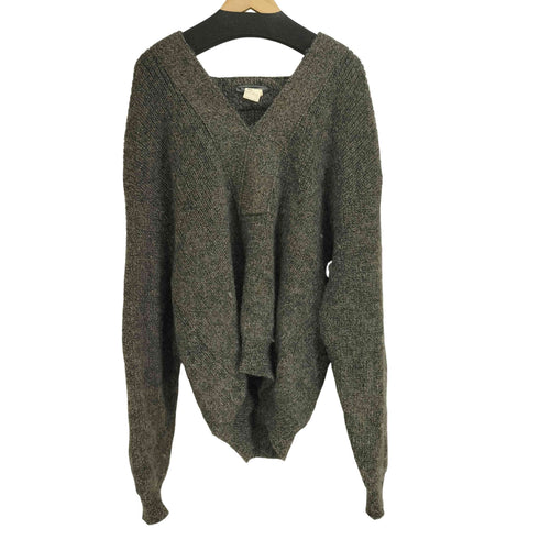 イッセイミヤケメン ISSEY MIYAKE MEN 80S 筆タグ ウール100 Vネックセーター メンズ JPN:M