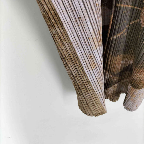 プリーツプリーズイッセイミヤケ PLEATS PLEASE ISSEY MIYAKE プリーツ 花 鯉 和柄 シャツ レディース JPN:3