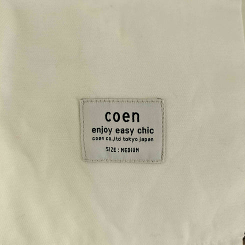コーエン coen ウォッシュドストレッチワイドチノパンツ メンズ