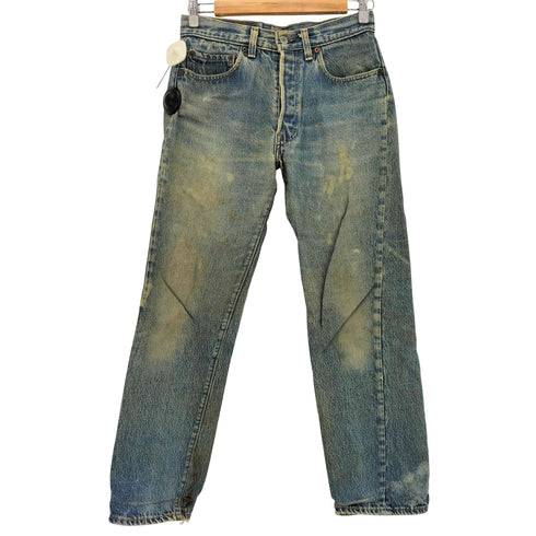 リーバイス Levis 80‐90s 中期タグ ボタン裏653 旧16工場 501 ボタンフライ ストレートデニム メンズ W30L32