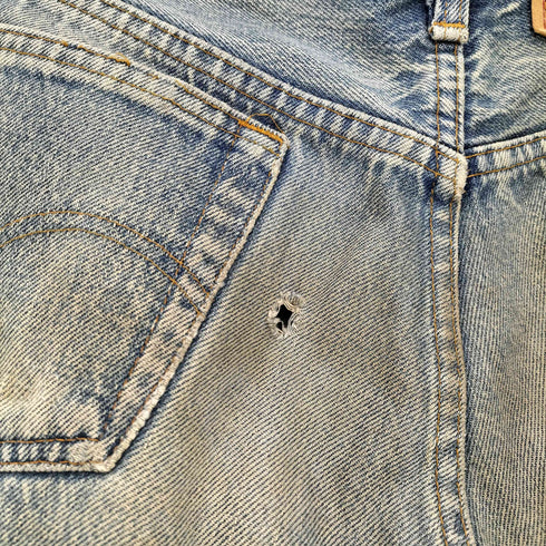 リーバイス Levis 80‐90s 中期タグ ボタン裏653 旧16工場 501 ボタンフライ ストレートデニム メンズ W30L32