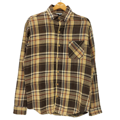 ビッグマック BIG MAC 70S 単色タグ L/S ヘビー フランネル チェック ネル シャツ ヘビネル メンズ import:M
