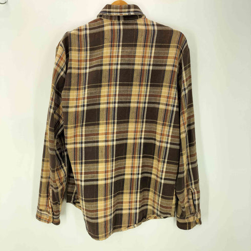 ビッグマック BIG MAC 70S 単色タグ L/S ヘビー フランネル チェック ネル シャツ ヘビネル メンズ import:M