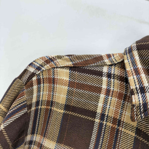 ビッグマック BIG MAC 70S 単色タグ L/S ヘビー フランネル チェック ネル シャツ ヘビネル メンズ import:M
