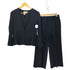 ユナイテッドアローズ UNITED ARROWS UBCBペプラムVノーカラージャケット + ベスト + パンツスーツ 3ピース セットアップ レディース 上下ベスト共に 36