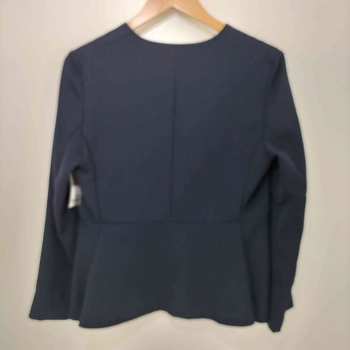 ユナイテッドアローズ UNITED ARROWS UBCBペプラムVノーカラージャケット + ベスト + パンツスーツ 3ピース セットアップ レディース 上下ベスト共に 36