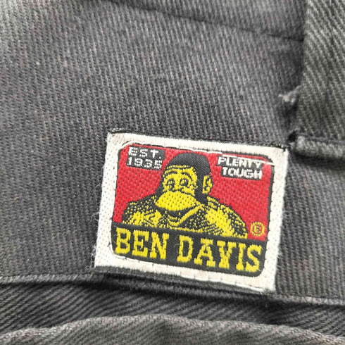 ベンデイビス BEN DAVIS 90-00S FRISCO PANTS フリスコ ブラック ワーク パンツ 694 CUT G285 メンズ US:34-35
