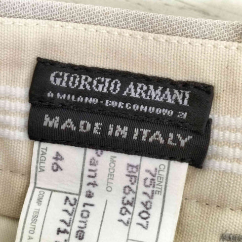 ジョルジオアルマーニ Giorgio Armani 80-90s Pantal lone Uom レーヨン混 ストライプ スラックスパンツ メンズ JPN:46