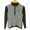 ニジュウサンク 23区 GOLF ドット柄 切替デザインL/S ポロシャツ レディース JPN:L