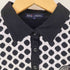 ニジュウサンク 23区 GOLF ドット柄 切替デザインL/S ポロシャツ レディース JPN:L