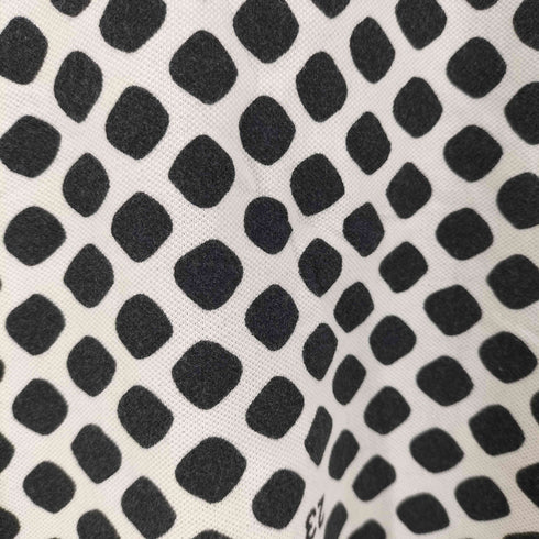 ニジュウサンク 23区 GOLF ドット柄 切替デザインL/S ポロシャツ レディース JPN:L