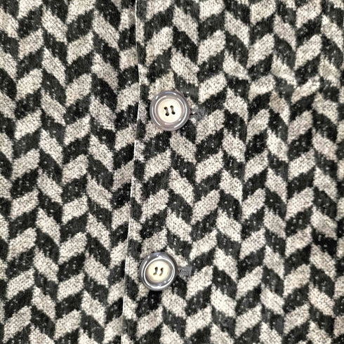 ジョルジオアルマーニ Giorgio Armani 80~90S Gilet Uomo イタリア製 裏地フリース 総柄 ボタンベスト メンズ JPN:48