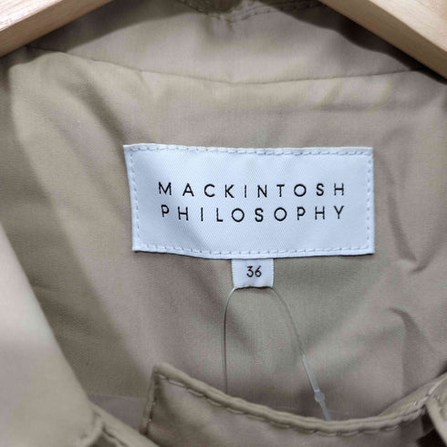 マッキントッシュフィロソフィー MACKINTOSH PHILOSOPHY ベルテッド ステンカラーコート スプリングコート レディース FR:36