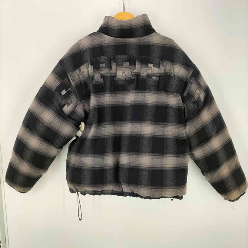 シュプリーム Supreme 22AW Frannel Reversible Puffer Jacket フランネル リバーシブル パファー ジャケット ダウン チェック メンズ import:S