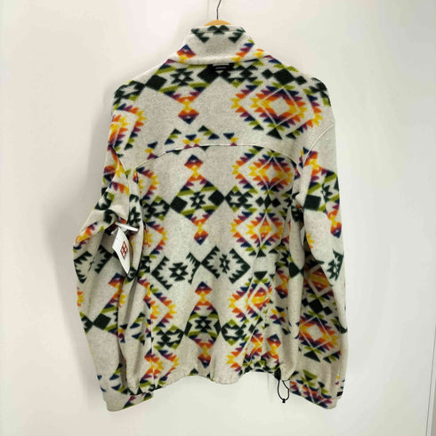 コロンビア Columbia バックアイスプリングジャケット フリース ドローコード 総柄 刺繍ロゴ メンズ JPN:M