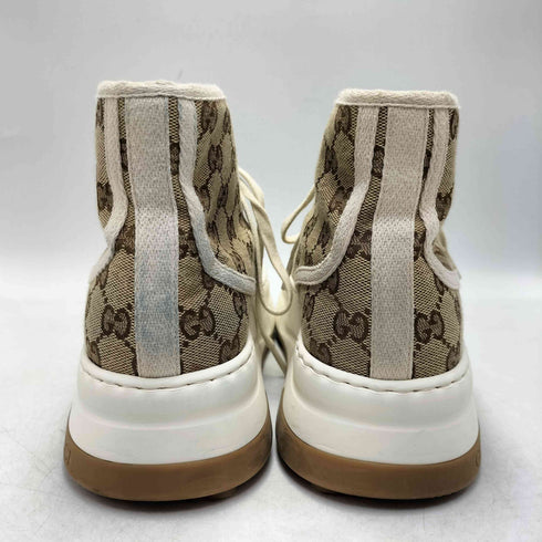 グッチ GUCCI TENNIS テニス 1977 GG柄 厚底 ハイカット スニーカー レディース 5 2/1