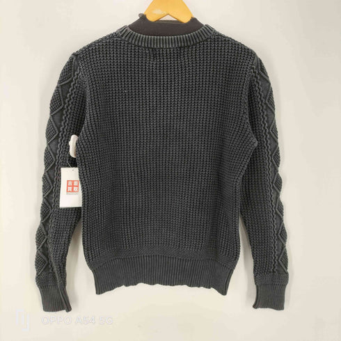 ショット Schott ダルカラー クルーネック コットン ケーブル ニット セーター サルファーダイ 硫化染め メンズ import:M