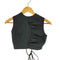 ガニー Ganni 21AW レーヨンストレッチ ストライプクロップドトップス レディース import:34