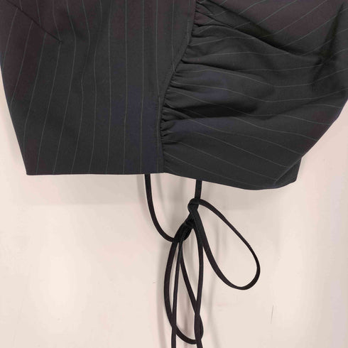 ガニー Ganni 21AW レーヨンストレッチ ストライプクロップドトップス レディース import:34