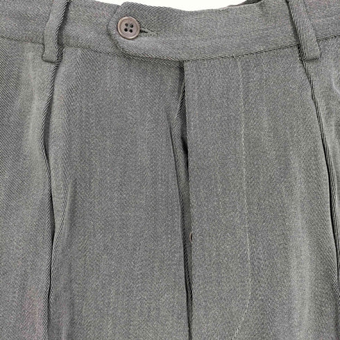 エンポリオアルマーニ EMPORIO ARMANI 80~90s イタリア製 ウール混 タック スラックス メンズ 46