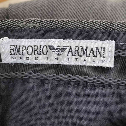 エンポリオアルマーニ EMPORIO ARMANI 80~90s イタリア製 ウール混 タック スラックス メンズ 46