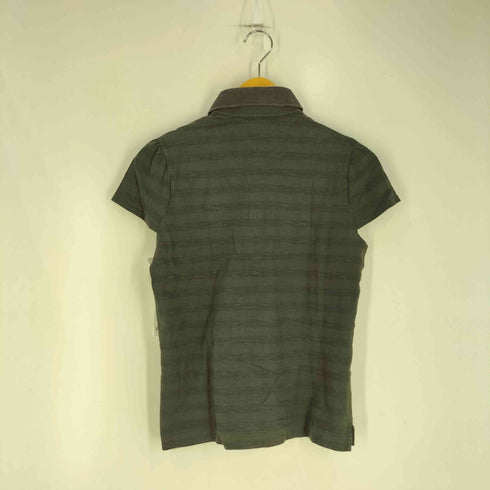 バーバリーゴルフ BURBERRY GOLF コットンポリ ボーダー ポロシャツ レディース 2