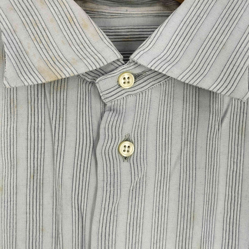 ジョルジオアルマーニ Giorgio Armani 80-90s レーヨン混 ストライプシャツ メンズ 39