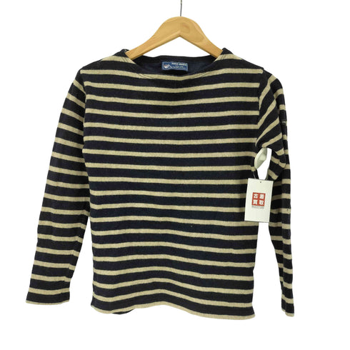 セントジェームス SAINT JAMES MADE IN FRANCE フランス製 ウール コットン ナイロン バスク ボーダー ニット セーター レディース XXS