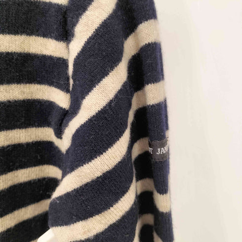 セントジェームス SAINT JAMES MADE IN FRANCE フランス製 ウール コットン ナイロン バスク ボーダー ニット セーター レディース XXS