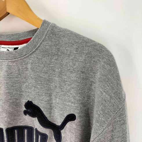 プーマ PUMA ロゴ刺繍 クルーネックスウェット メンズ JPN:M