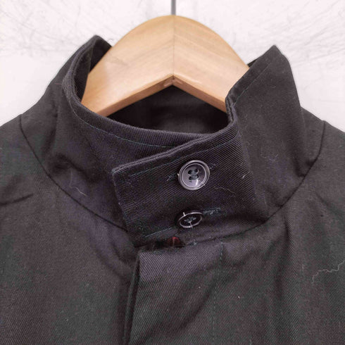 エイプリルセブンティセブン April77 FACTORY KRAKOW BLACK 比翼ステンカラーコート メンズ JPN:S