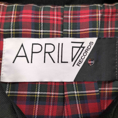 エイプリルセブンティセブン April77 FACTORY KRAKOW BLACK 比翼ステンカラーコート メンズ JPN:S