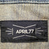 エイプリルセブンティセブン April77 ASSENBLEY-TRASH ダメージ加工デニムトラッカージャケット Y2K メンズ XS