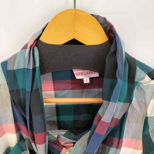 ヴィヴィアンウエストウッドレッドレーベル Vivienne Westwood RED LABEL ボウタイ チェックワンピース レディース JPN:2