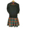 ヴィヴィアンウエストウッドレッドレーベル Vivienne Westwood RED LABEL スクエアネック 変形 ニット ドッキング ワンピース レディース JPN:2