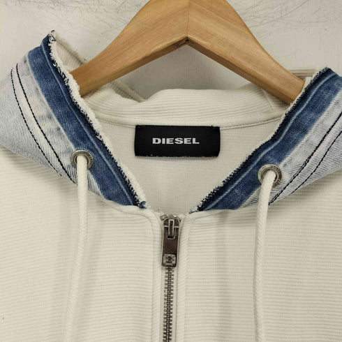 ディーゼル DIESEL デニム切替ジップアップフーディー レディース XS
