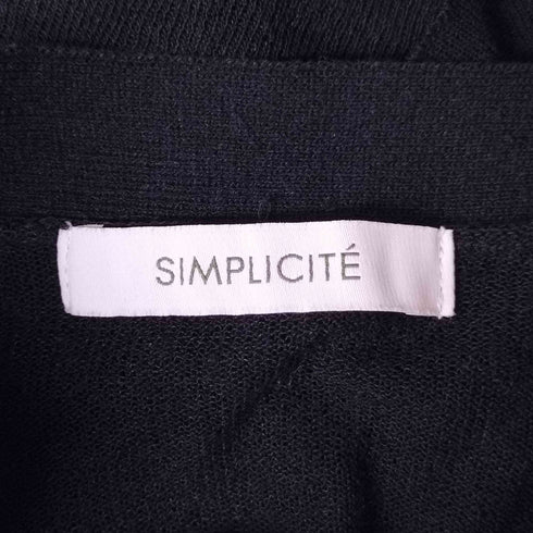 シンプリシテェ SIMPLICITE 25SS 手洗い可 リネン混シアーカーディガン レディース FREE