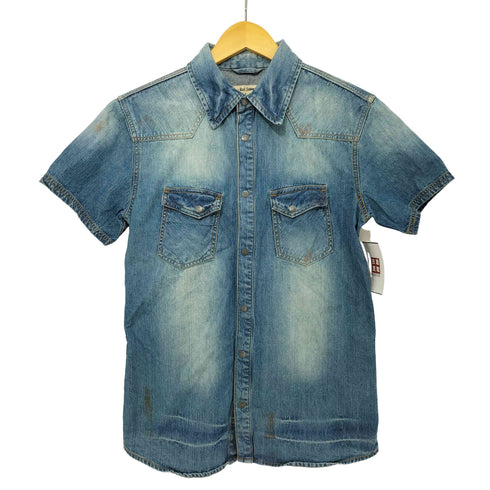 ジャックローズ JACKROSE Y2K UK ロックバンド ラインストーン S/S デニムシャツ メンズ 5